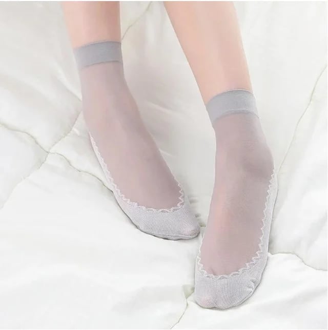 🔥 Silky Anti-Slip Cotton Socks