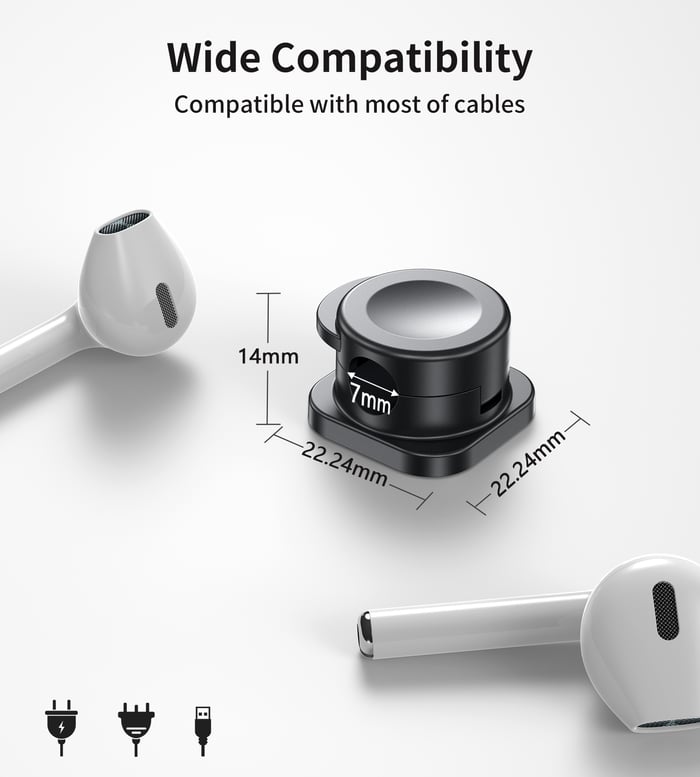 Magnetic Cable Clips（ 1 SET 20PCS)