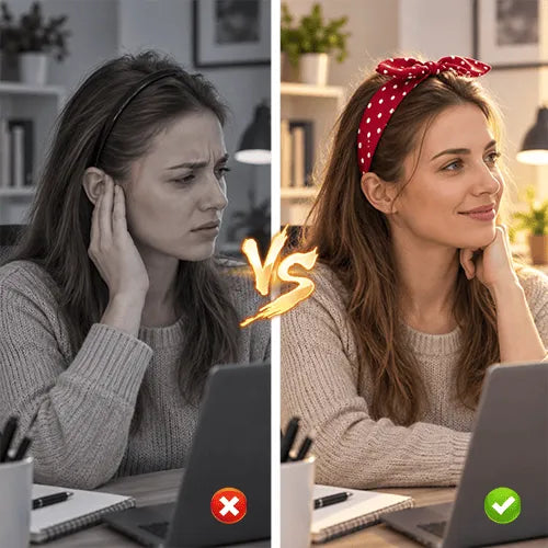 Polka Dot Bow Headband