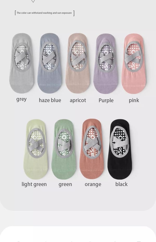🏆Flash Sale⚡Women's No-Show Socks for Pilates & Workout - Non-Slip Silicone Grip, Breathable & Moisture-Wicking (Yoga/Dance/Indoor Activities)