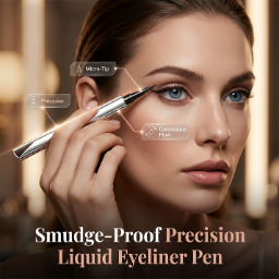 ✨ Precision Liquid Eyeliner – Waterproof, Smudge-Proof, Micro-Fine Tip 👁️