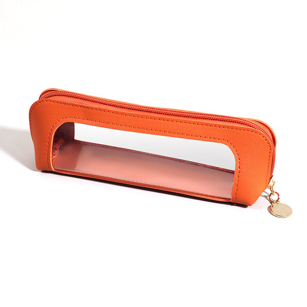 Small Clear PU Leather Makeup Bag