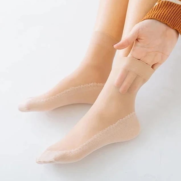 🔥 Silky Anti-Slip Cotton Socks