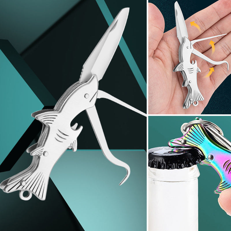 4-in-1 Folding Keychain Knife