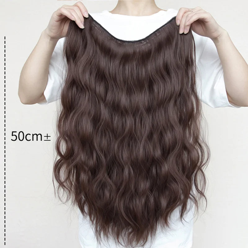 Water Ripple U-shaped Clip Hair Extension Piece