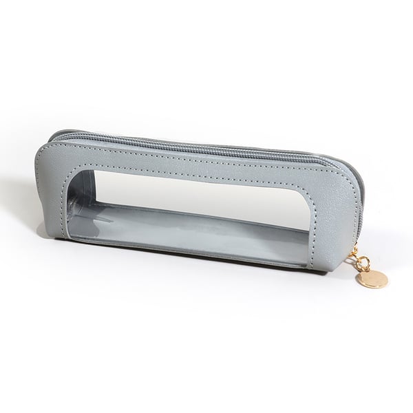Small Clear PU Leather Makeup Bag