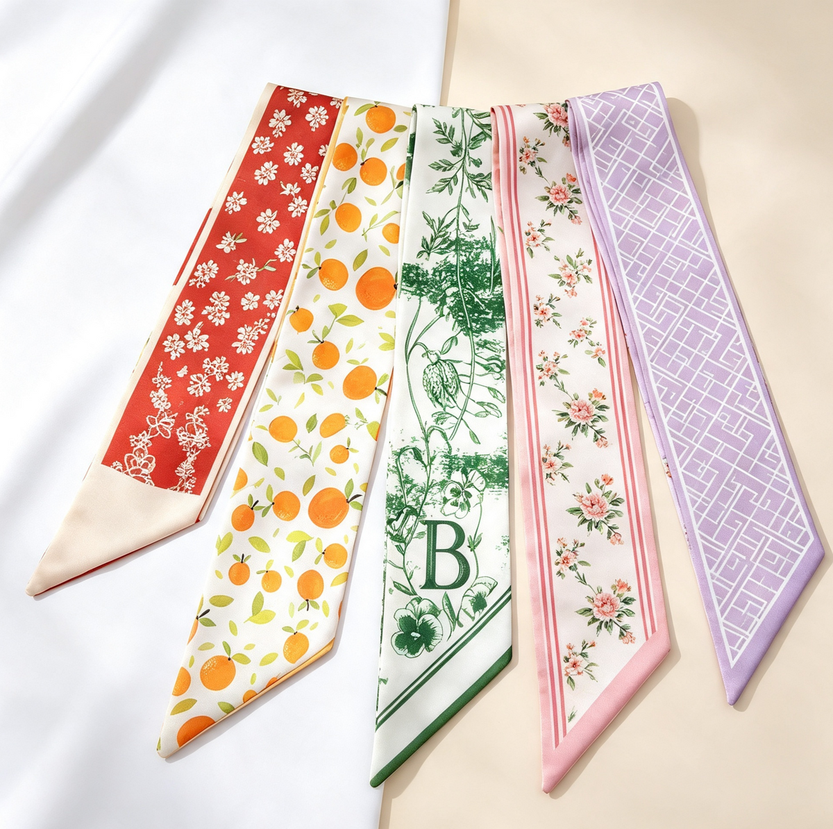 Women's Fade-Proof Silk-Like Multifunctional Fashion Accessories Set