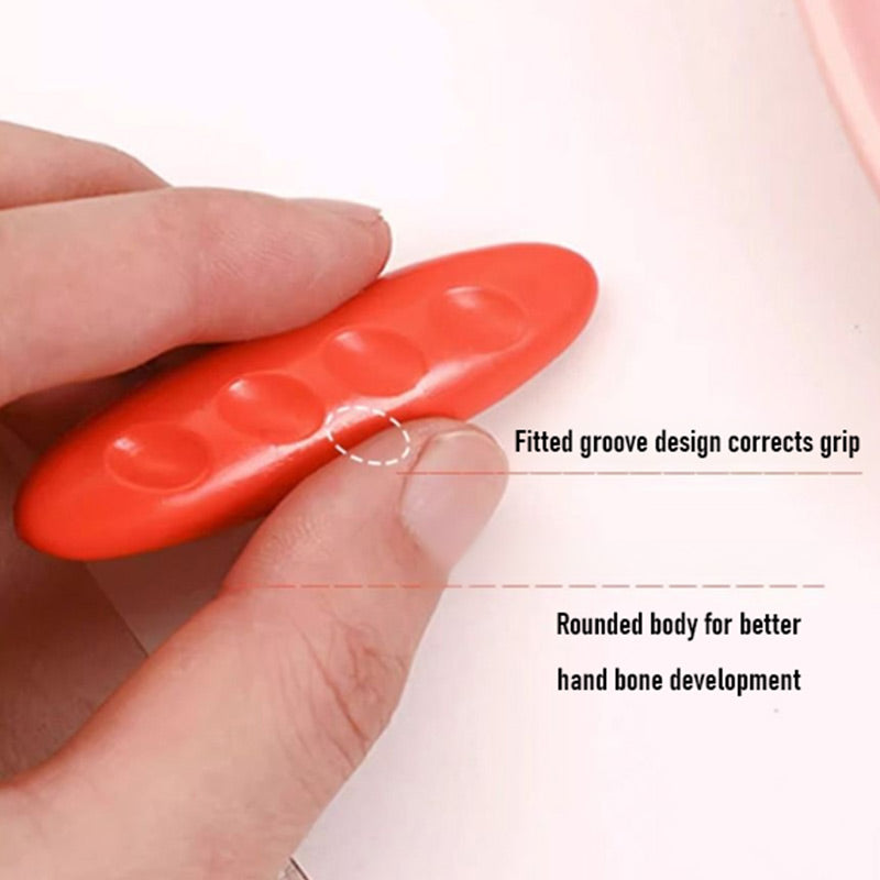 12 Colors Washable and Non-toxic Peanut Crayons