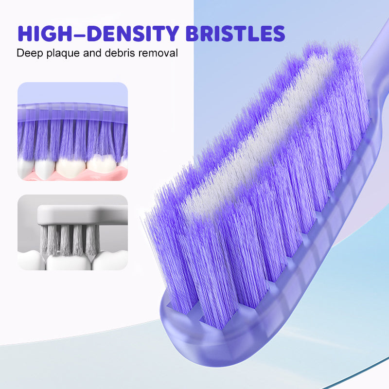 Extra-Long Soft Bristle Toothbrush With Suction Cup Base