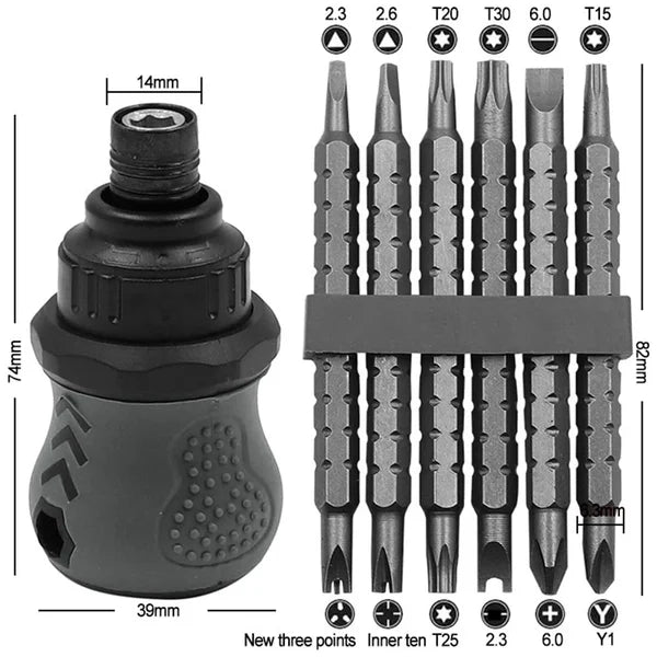 13 In 1 Mini Ratcheting Screwdriver Kit – indicationk
