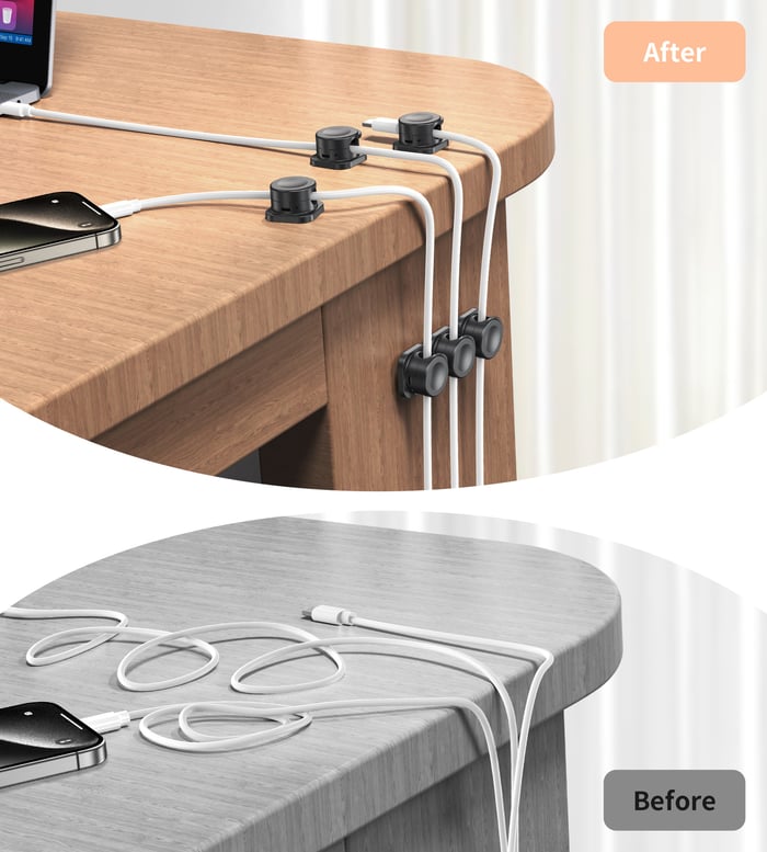 Magnetic Cable Clips（ 1 SET 20PCS)