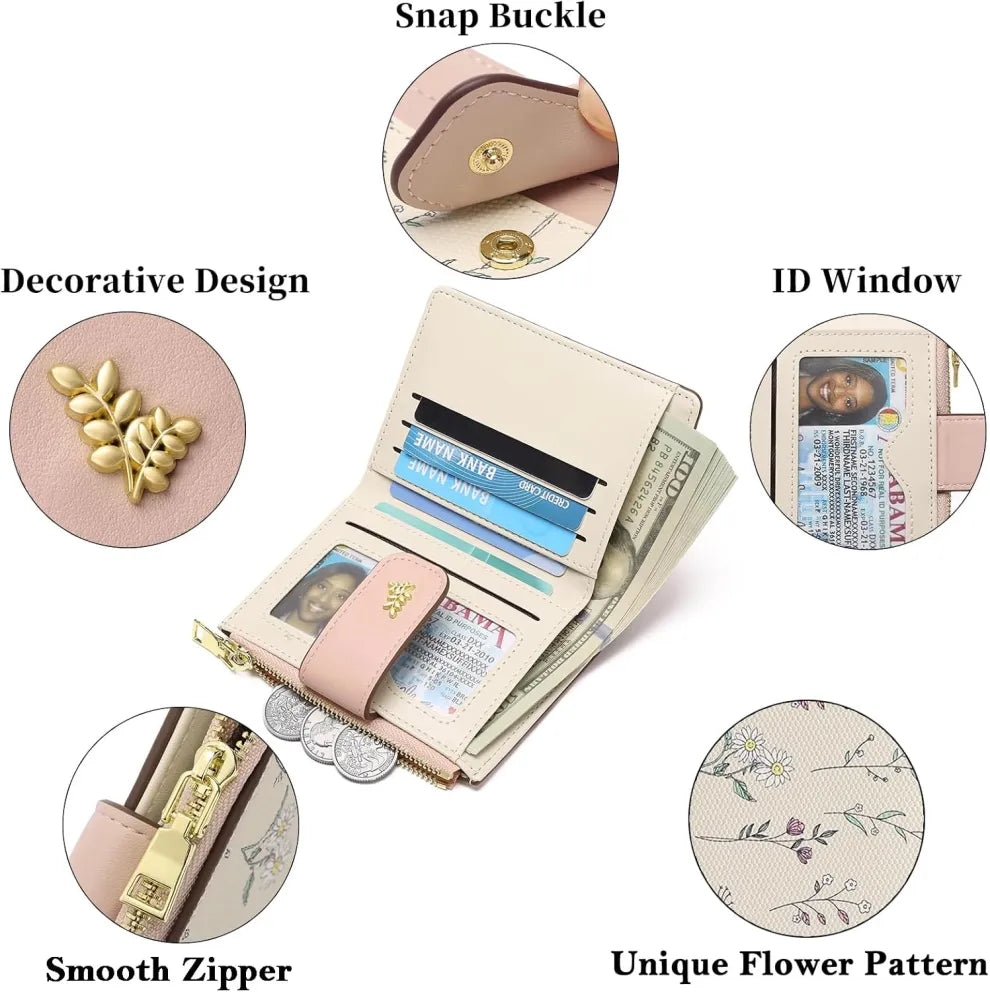 Multi-card slot coin purse PU wallet