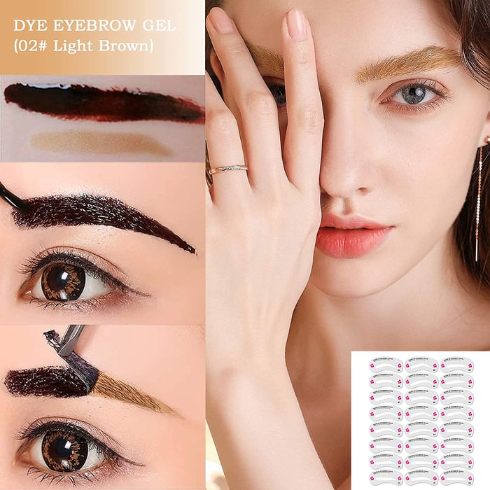 Peel-off eyebrow gel for long-lasting permanent brows