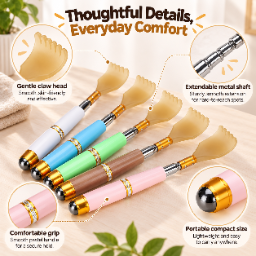 Portable Stainless Steel Telescopic Back Scratcher