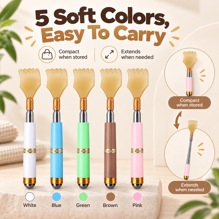Portable Stainless Steel Telescopic Back Scratcher