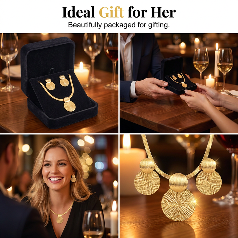 💫 LIMITED-TIME 60% OFF! ✨ Modern Geometric Jewelry Set – Gold-Plated, Lightweight, Chic 🔶