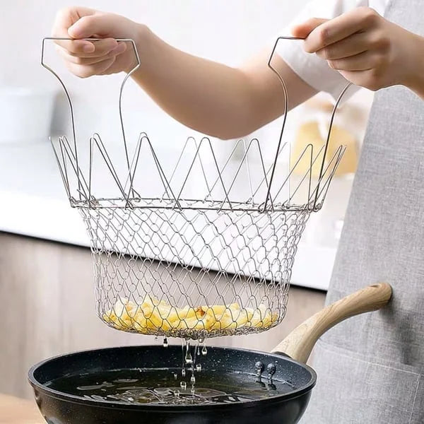 🔥LAST DAY 30% OFF🔥304 Stainless Steel Foldable Fry Basket