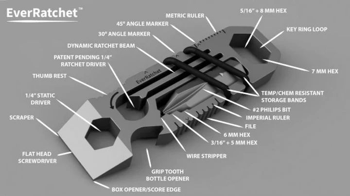 6 In 1 Multi-Tool Keychain