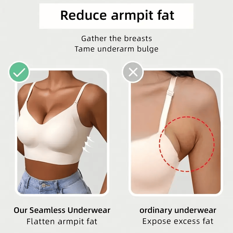 🔥Women's Solid Color Wireless Backless Bra