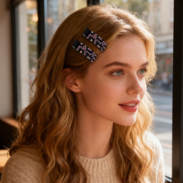 💕Rhinestone Hair Clip for Bangs