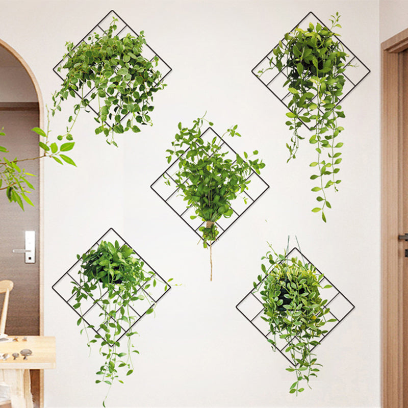 3D Green Plant Wall Sticker