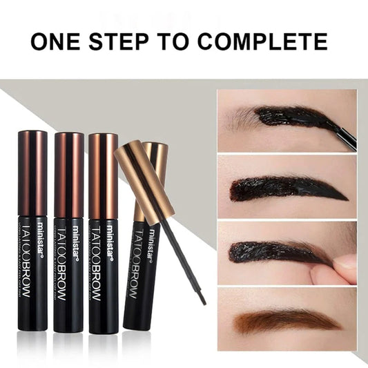 Eye Brow Gel Tattoo Tint Waterproof Peel Off Eye Brow Pomade Tattoo Long-lasting Dye Eyebrow