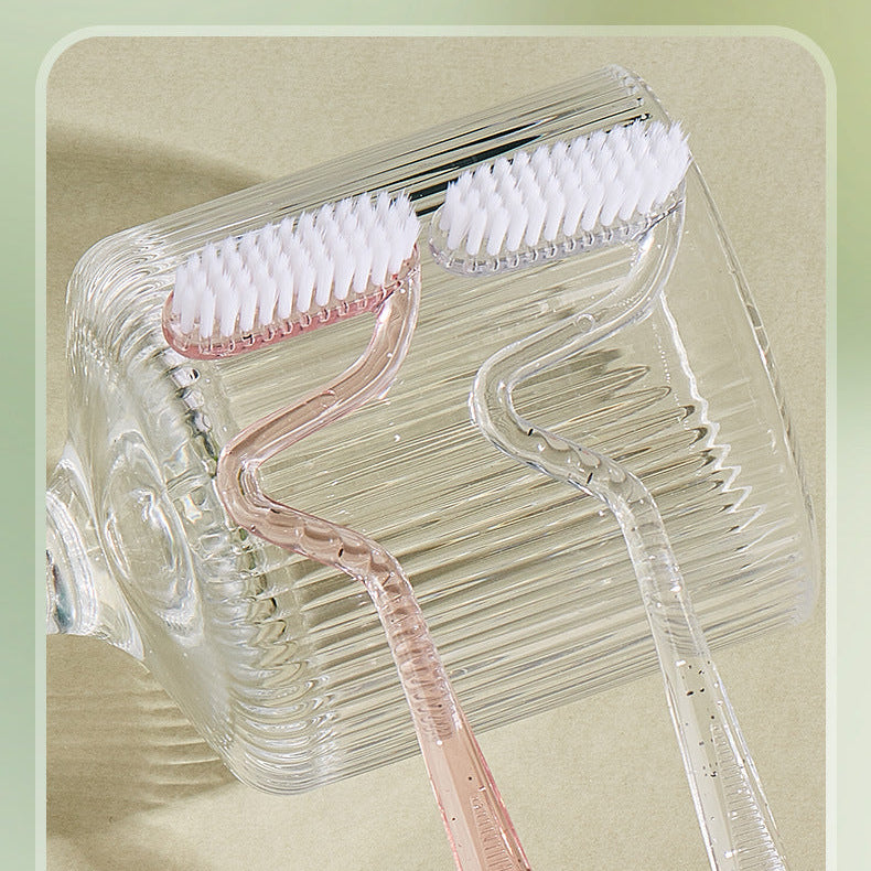 S-Shaped Vertical Soft Bristle Manual Toothbrush