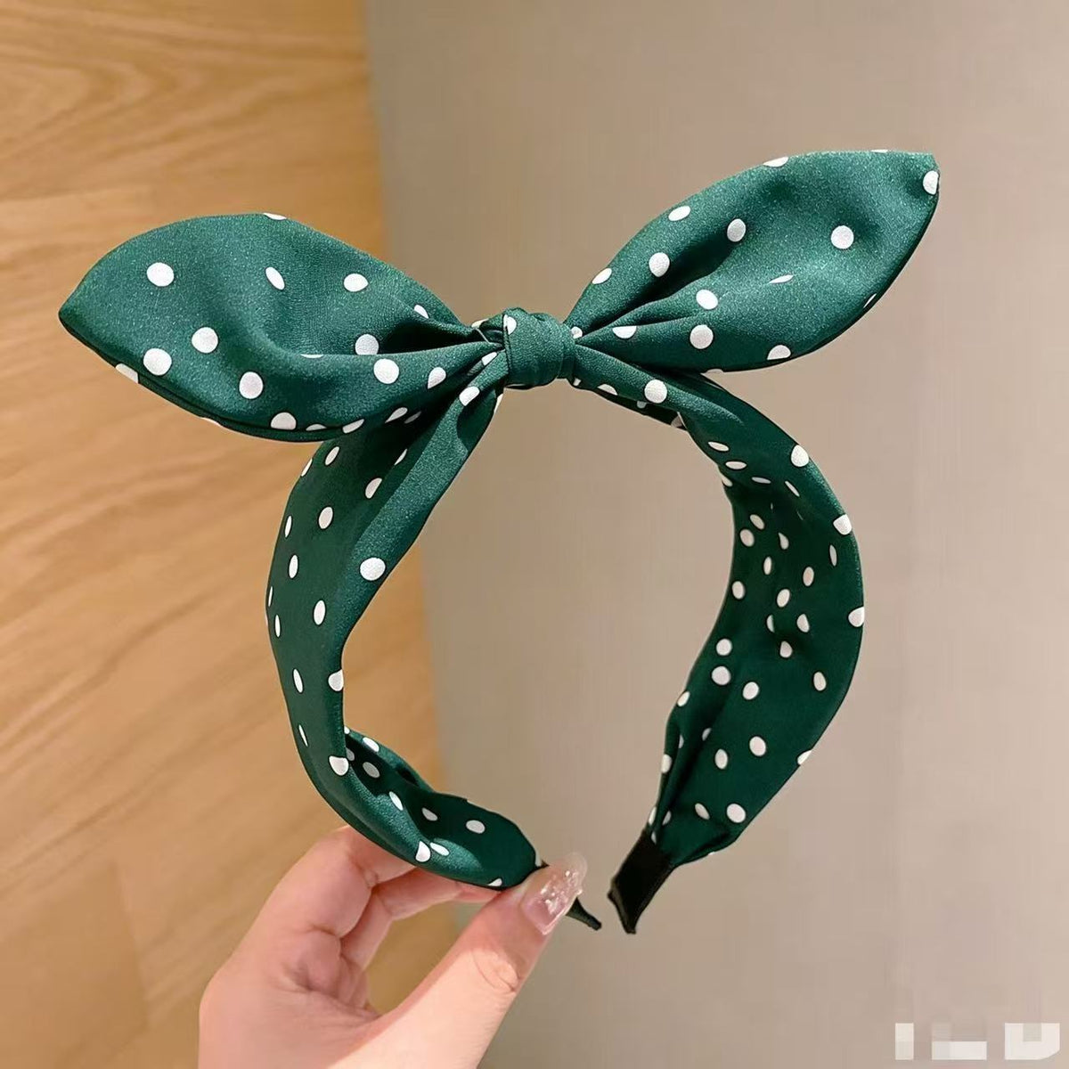 Polka Dot Bow Headband