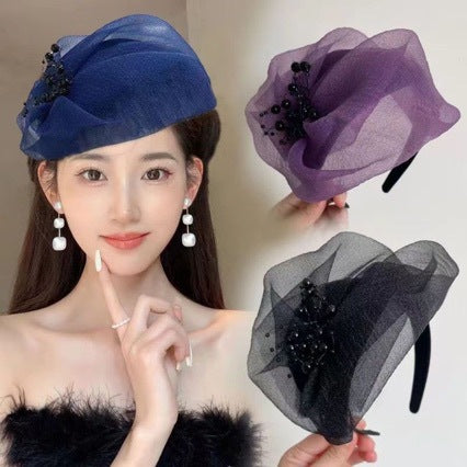 Vintage Organza Fascinator Headband