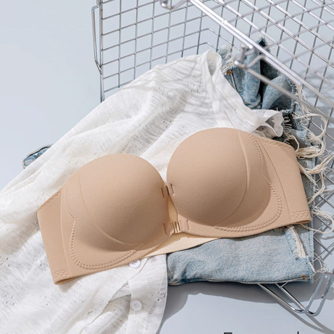 💜Seamless Front Closure Bra With Adjustable Straps