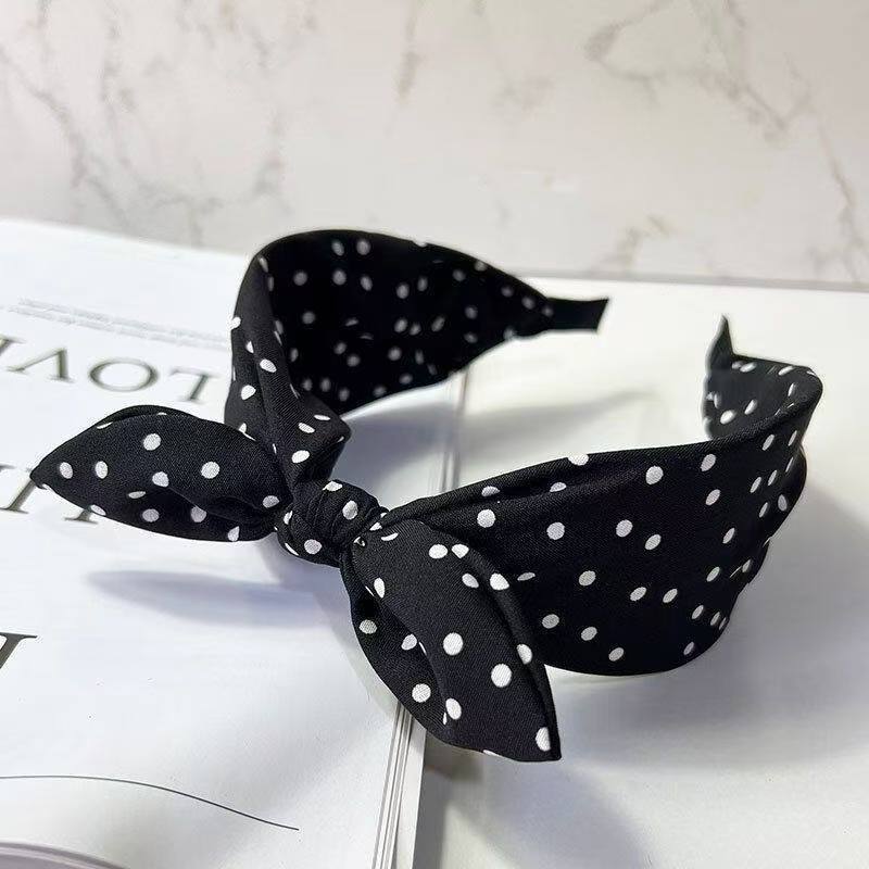 Polka Dot Bow Headband