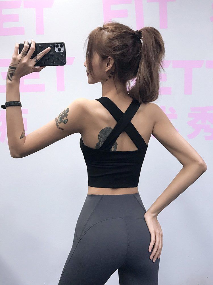 Women's Summer Shockproof Running Tank Bra
