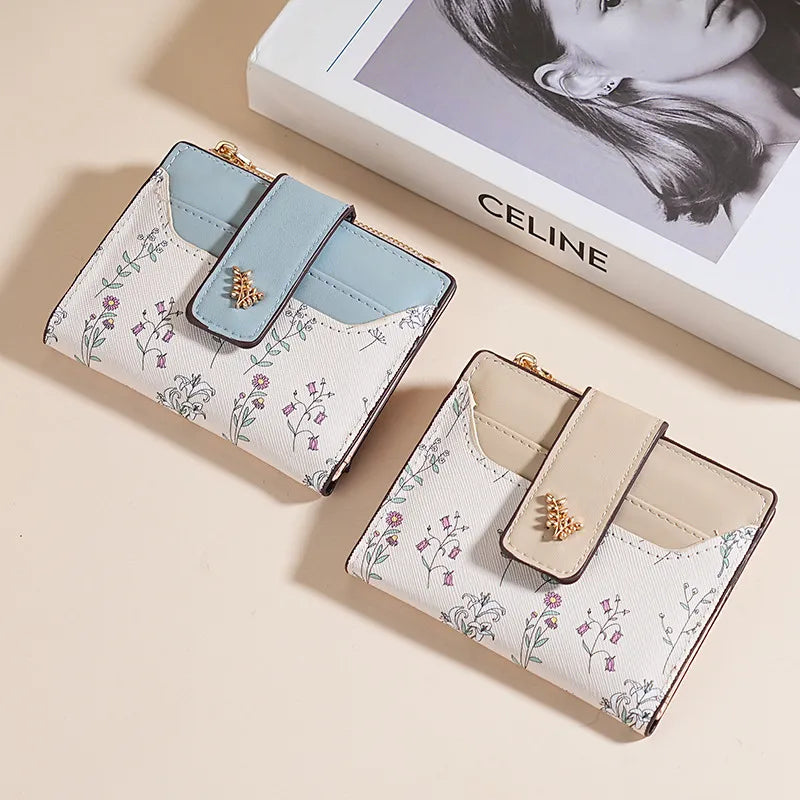 Multi-card slot coin purse PU wallet