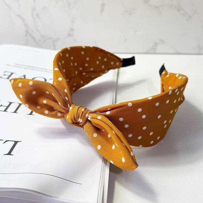 Polka Dot Bow Headband