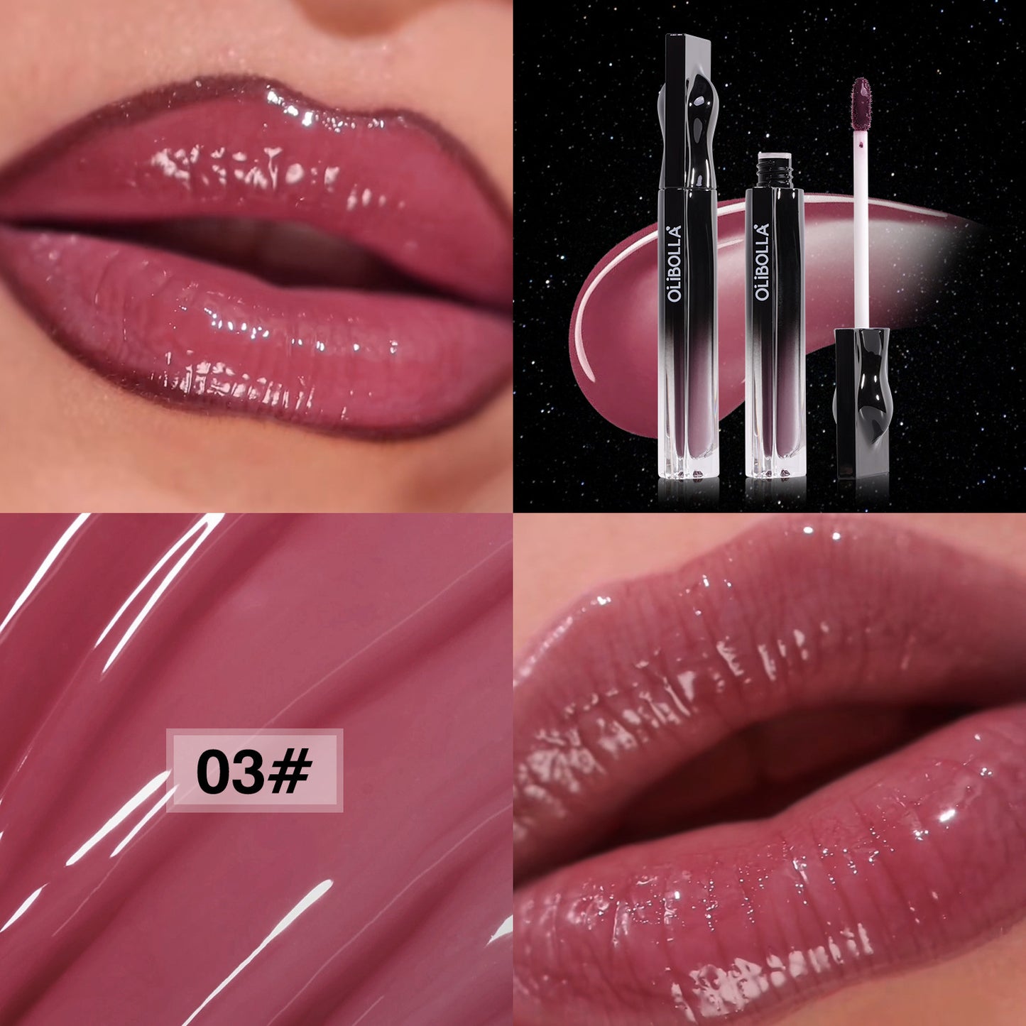 💋 Lip Stain: High-Shine Moisturizing Lip Gloss
