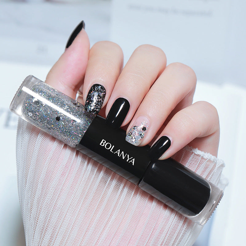 Lazy-Friendly 2-Color Oil-Based Nail Polish | No Lamp Needed, Quick Dry, Long-Lasting & Non-Peel, Brightening & Nail-Protecting