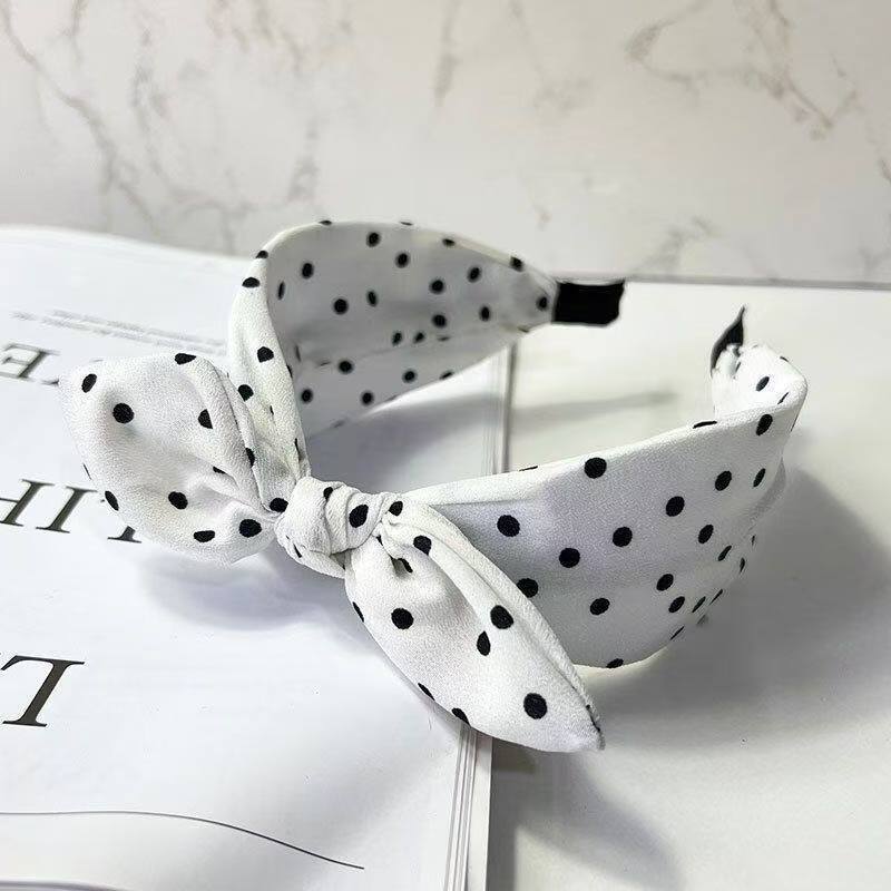 Polka Dot Bow Headband