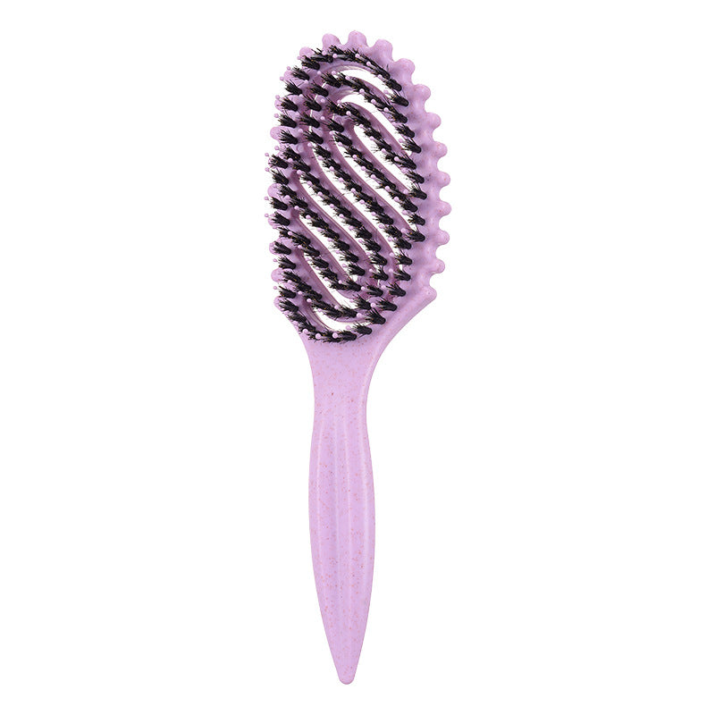 Vented Boar Bristle Brush for Curly Hair