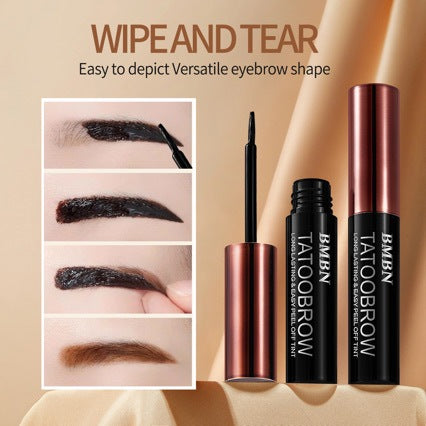 Peel-off eyebrow gel for long-lasting permanent brows