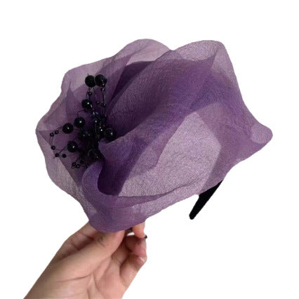 Vintage Organza Fascinator Headband