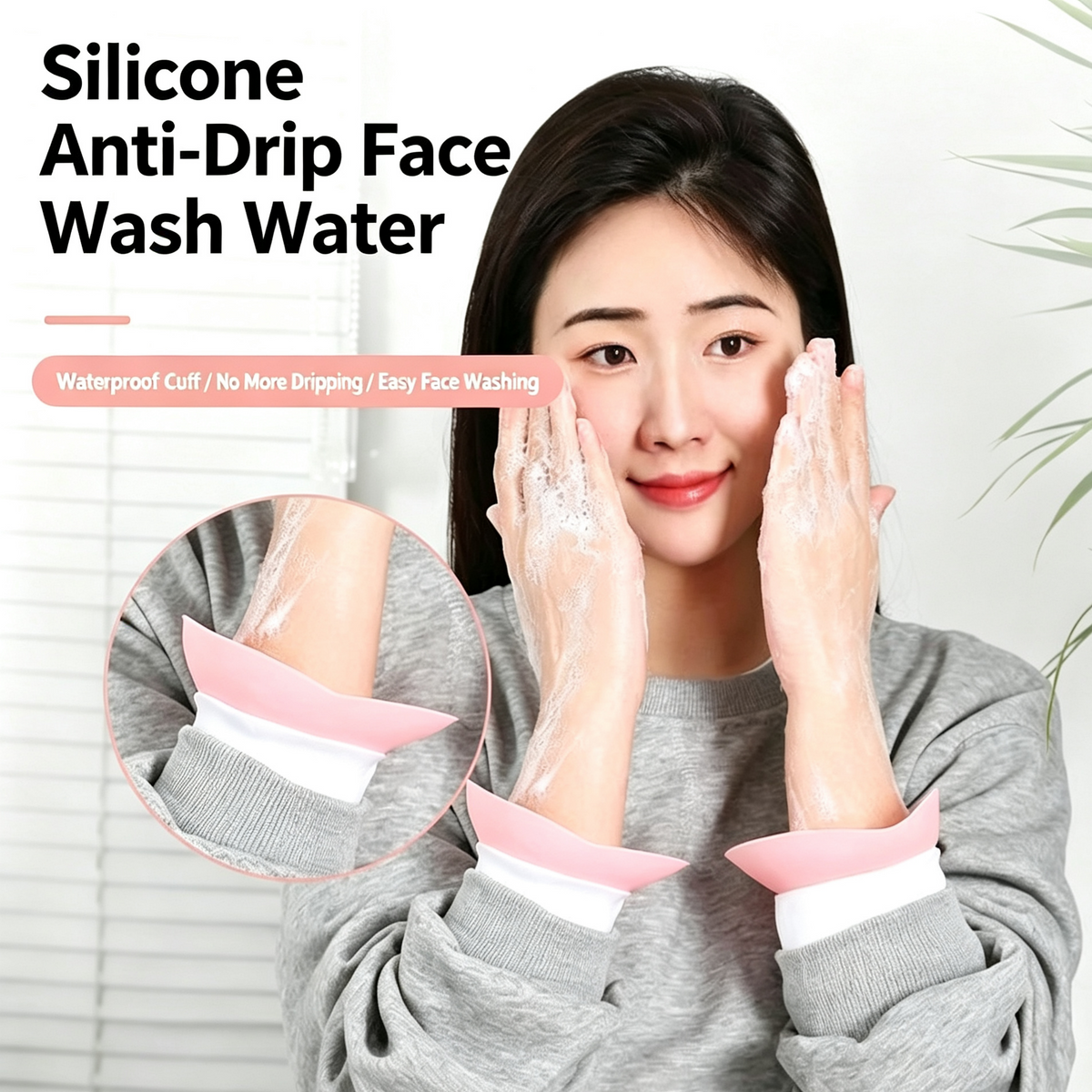 🧼Silicone Anti-Drip Face Wash Water✨