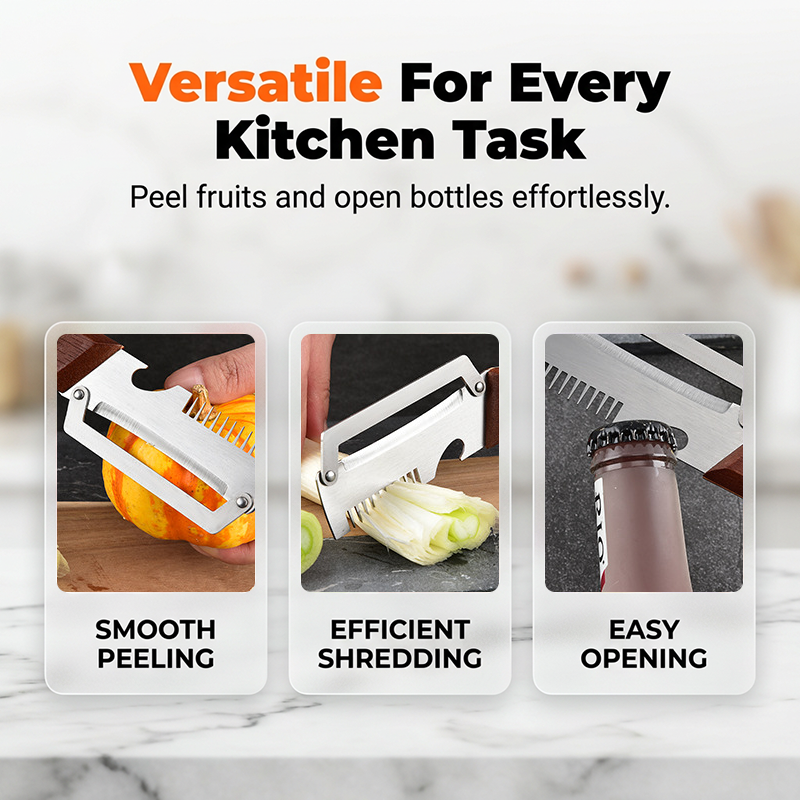 🎁 3-in-1 Onion Slicer and Peeler