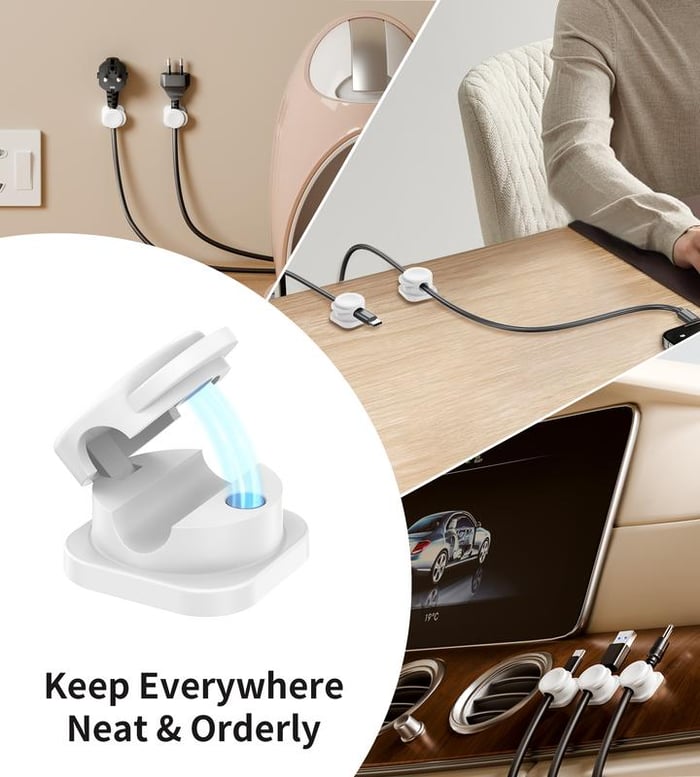 Magnetic Cable Clips（ 1 SET 20PCS)