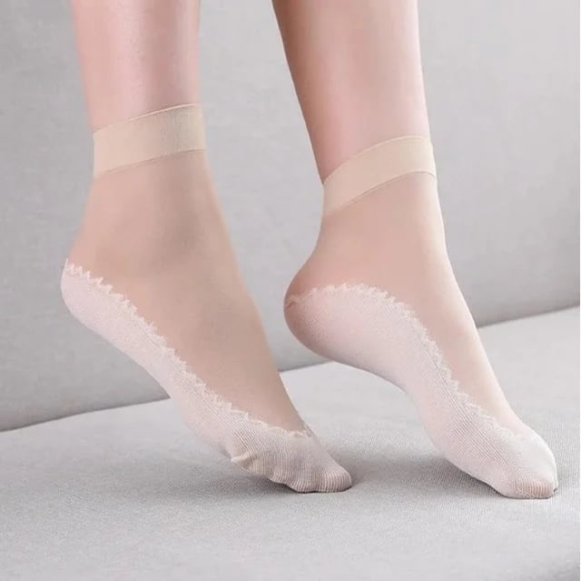 🔥 Silky Anti-Slip Cotton Socks