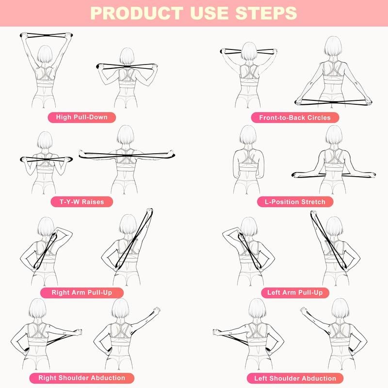 🔥Resistance Bands, Figure 8 Exercise Bands for Women Men