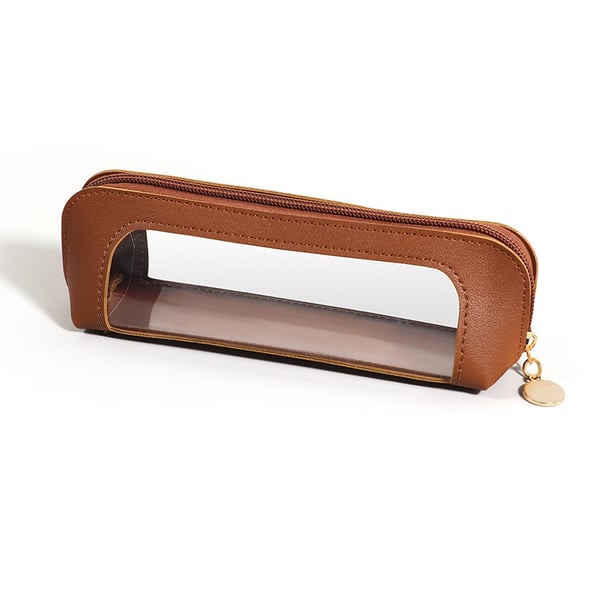 Small Clear PU Leather Makeup Bag