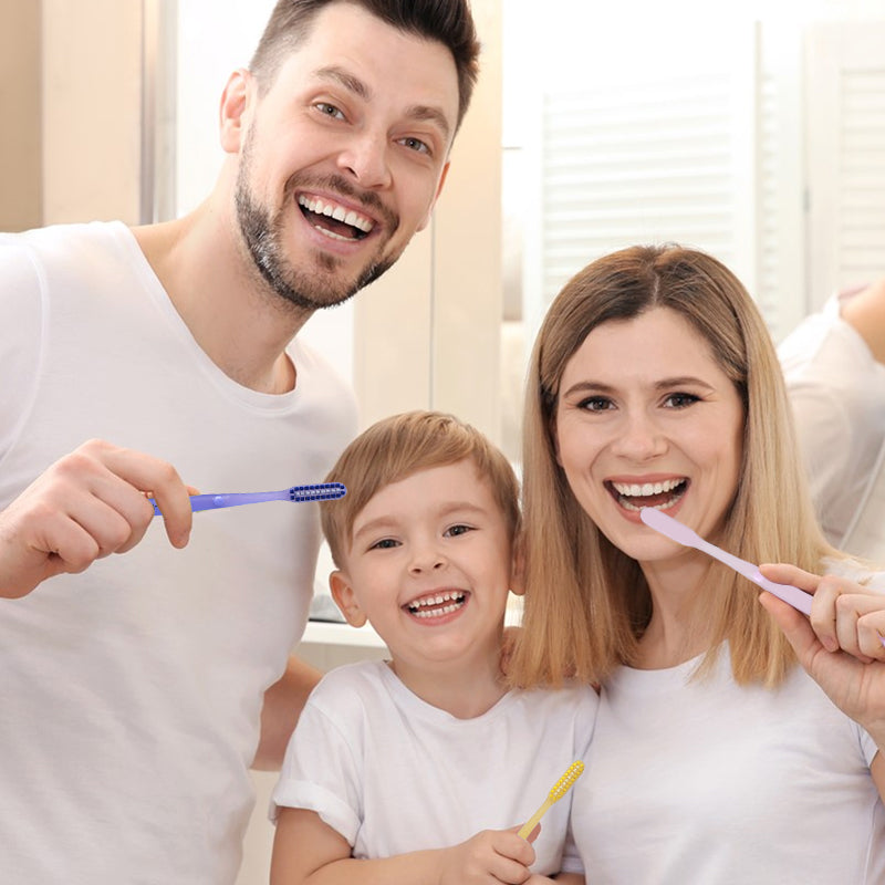 Extra-Long Soft Bristle Toothbrush With Suction Cup Base