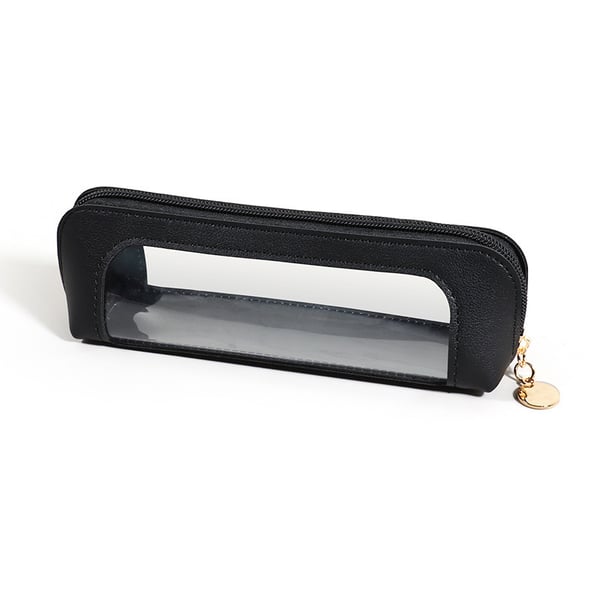 Small Clear PU Leather Makeup Bag