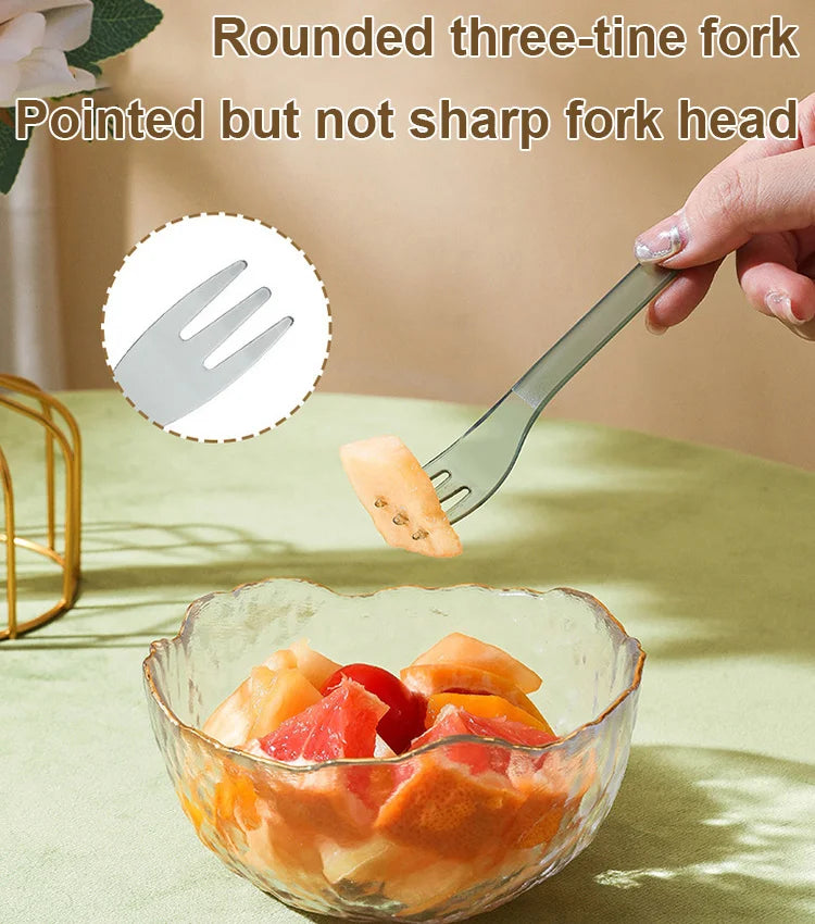 Multifunctional 2 in 1 Fruit Fork Detachable Dessert Clip