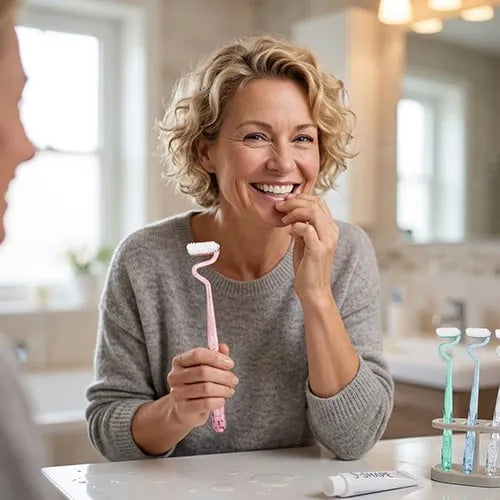 S-Shaped Vertical Soft Bristle Manual Toothbrush